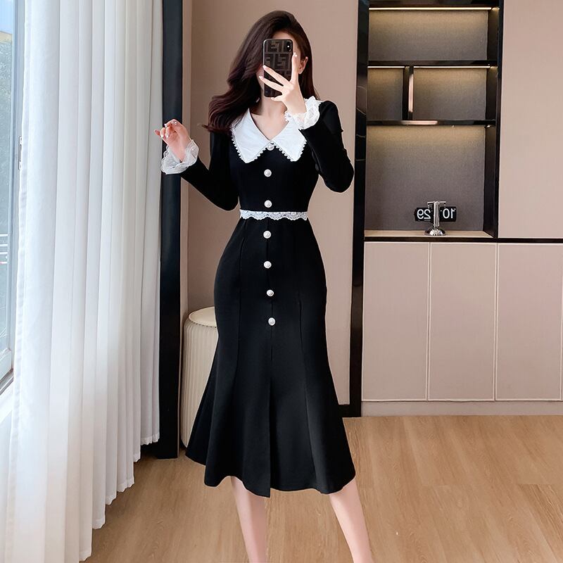 【dress】ドールカラーマーメイドワンピース G20141