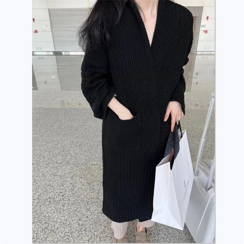 【outer】ロング丈ニットカーデ　M26831