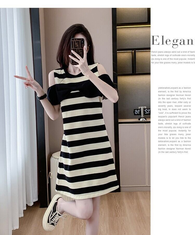 【dress】ボーダー柄ワンピース　M29312