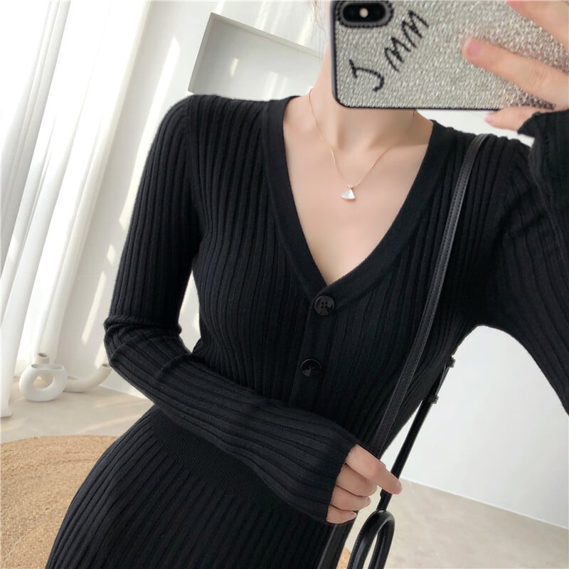 【dress】ニットワンピース　M25489