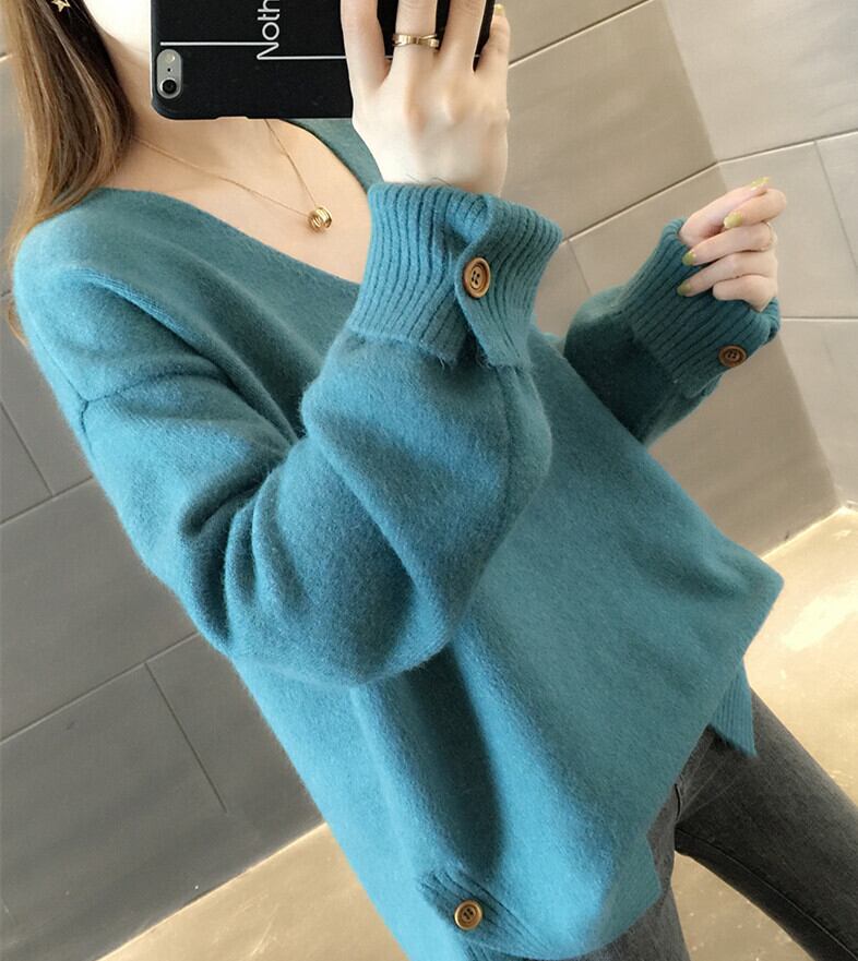 【tops】Vネックニットセーター　M28858