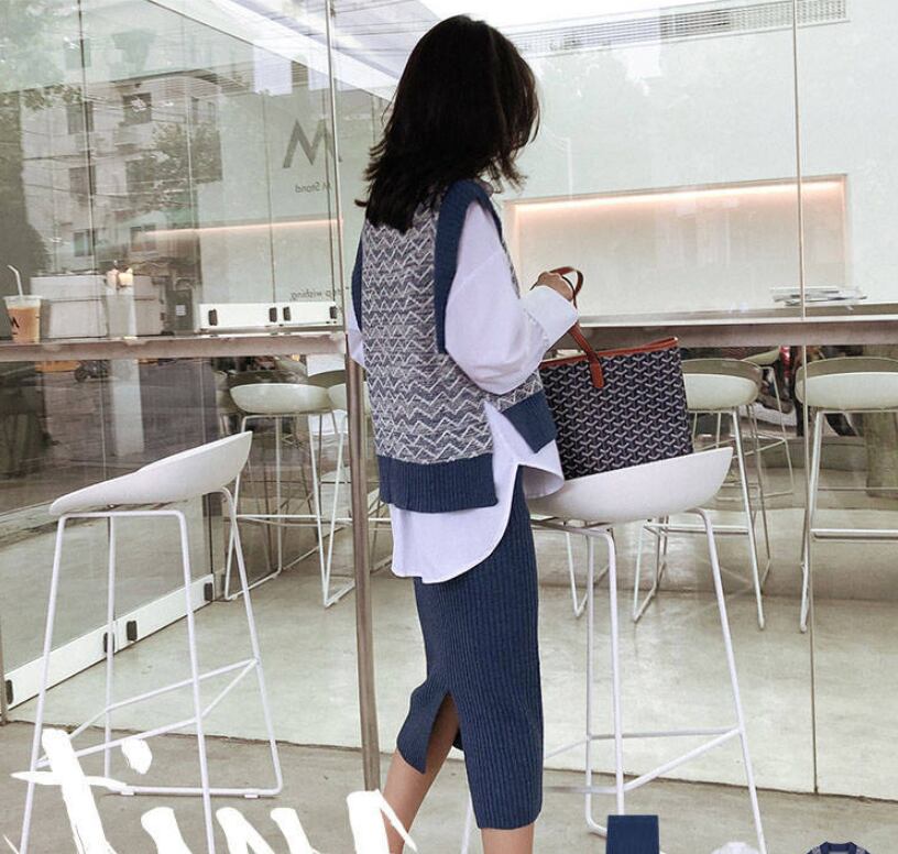 【set】秋フランス風上品な質感!気質満点お洒落レトロスウィート着心地良い3点セット G2465