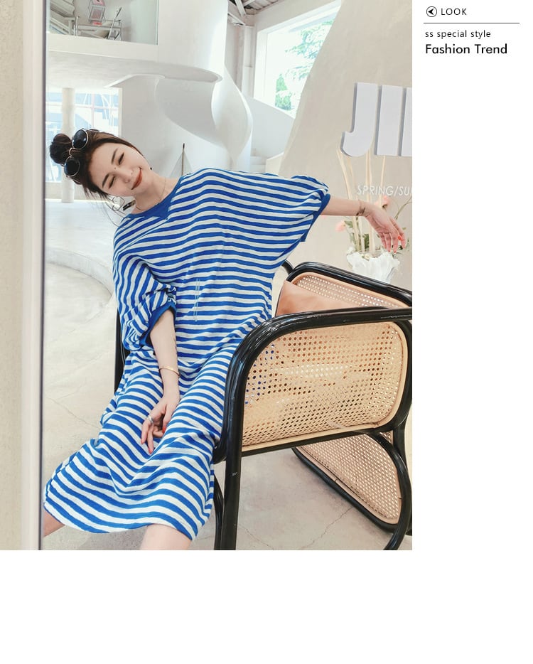 【dress】ボーダー柄ワンピース　M23930