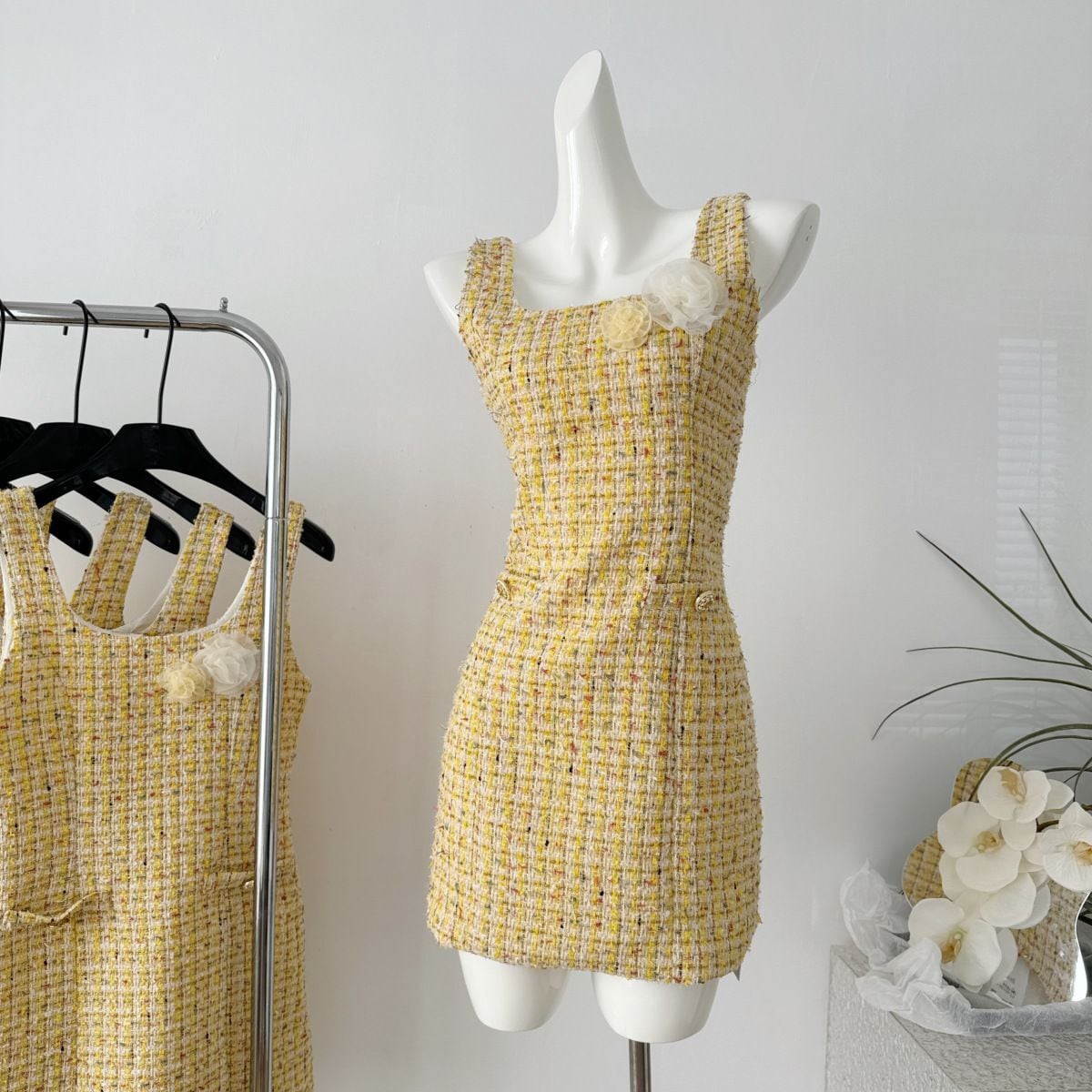 【dress】立体フラワーデートワンピース　M24393