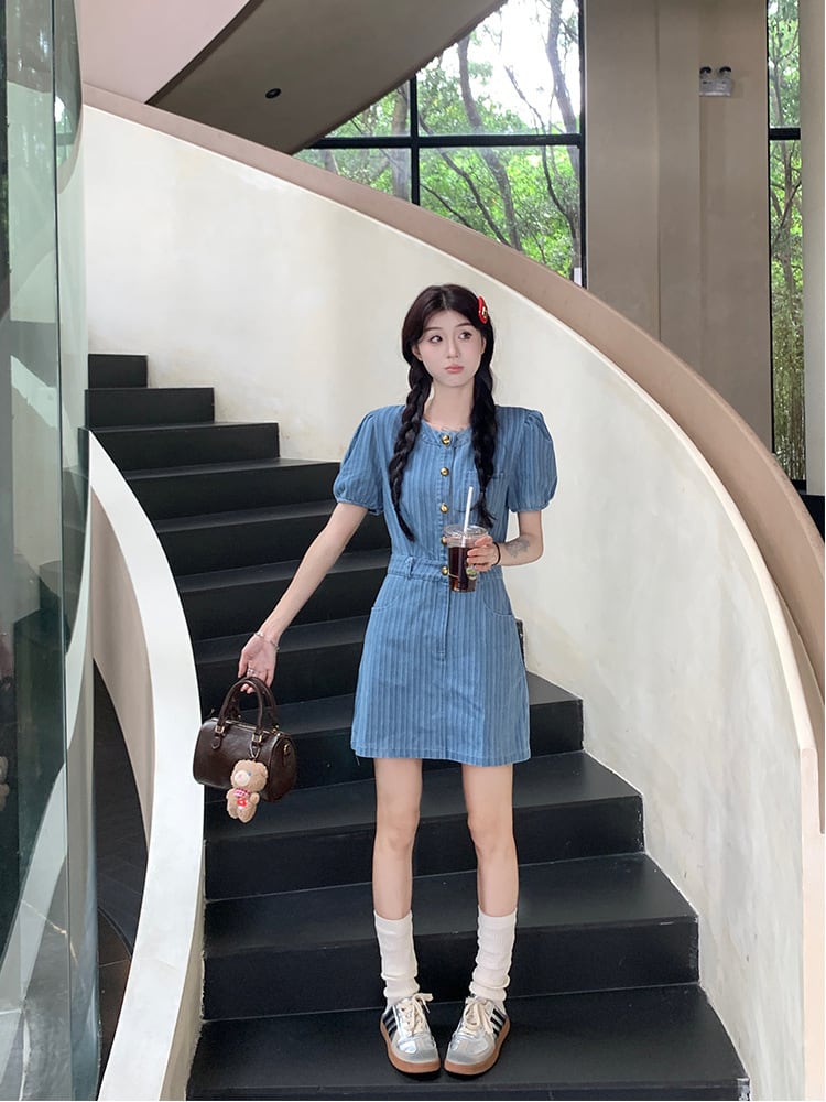 【dress】デニムワンピース　M24618