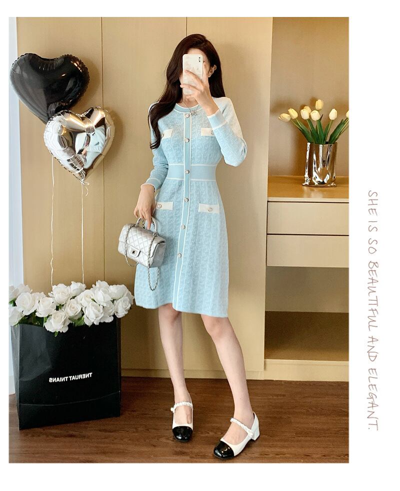 【dress】ニットワンピース　M28393