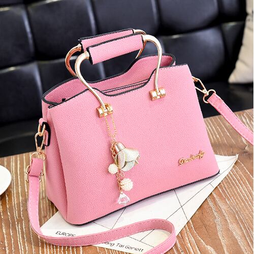 【小物】ファッション 韓国系シンプルPU無地斜め掛けハンドバッグ G1889