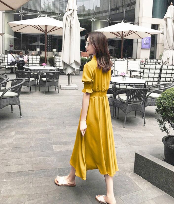 【dress】ファッション高級感夏好感度UP!気質満点ワンピースF0068