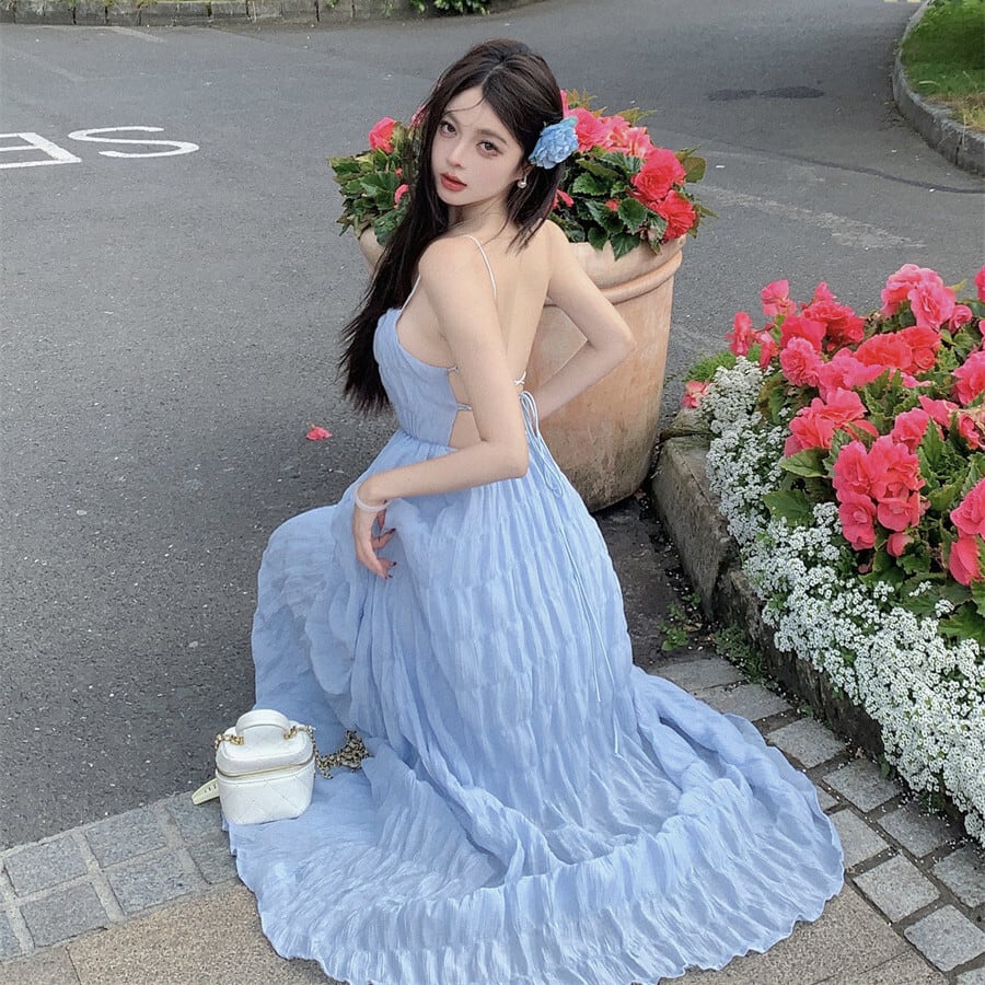 【dress】バックレスキャミワンピース　M25000