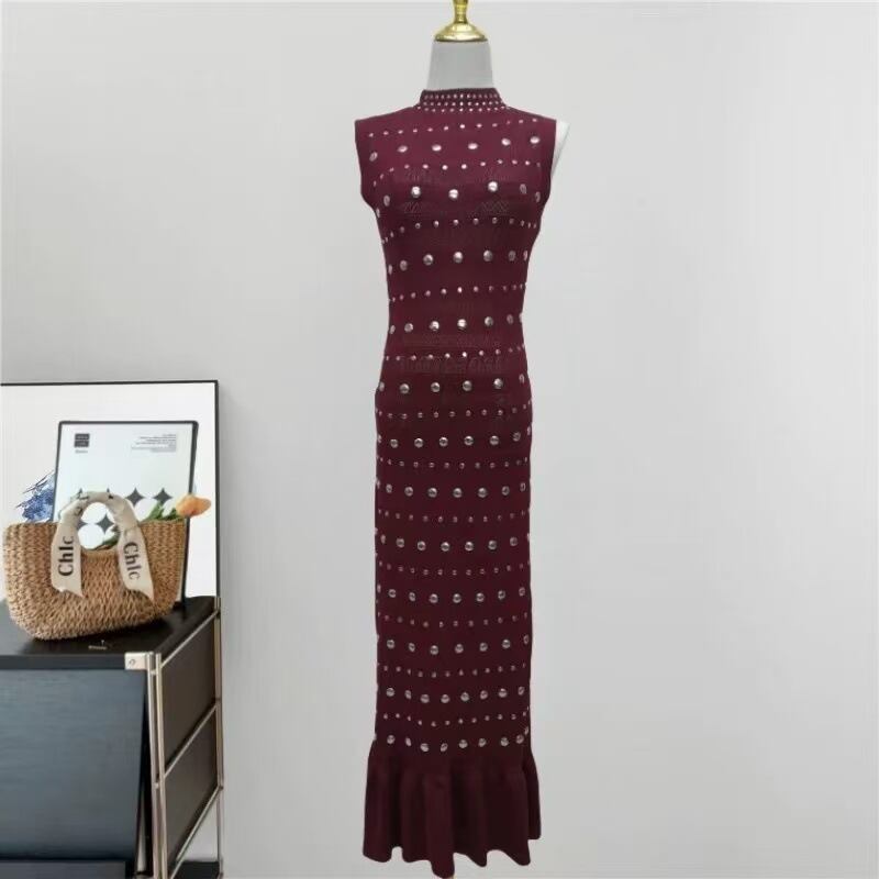 【dress】ノースリーブマーメイドワンピース　M29755