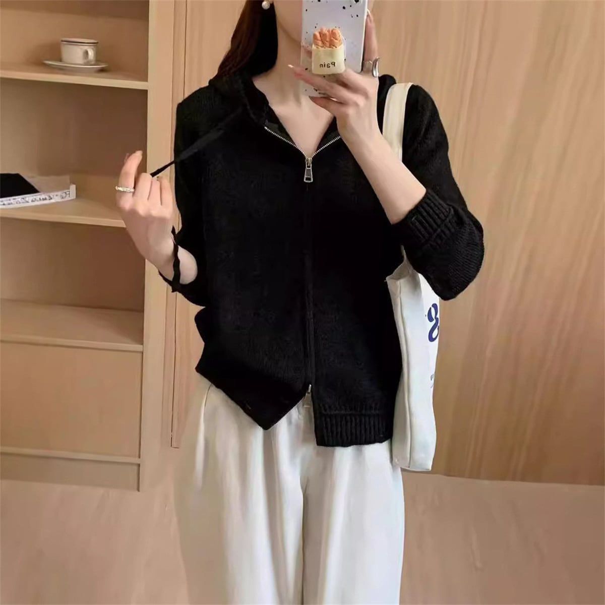 【outer】Wジップニットカーデ　M25955
