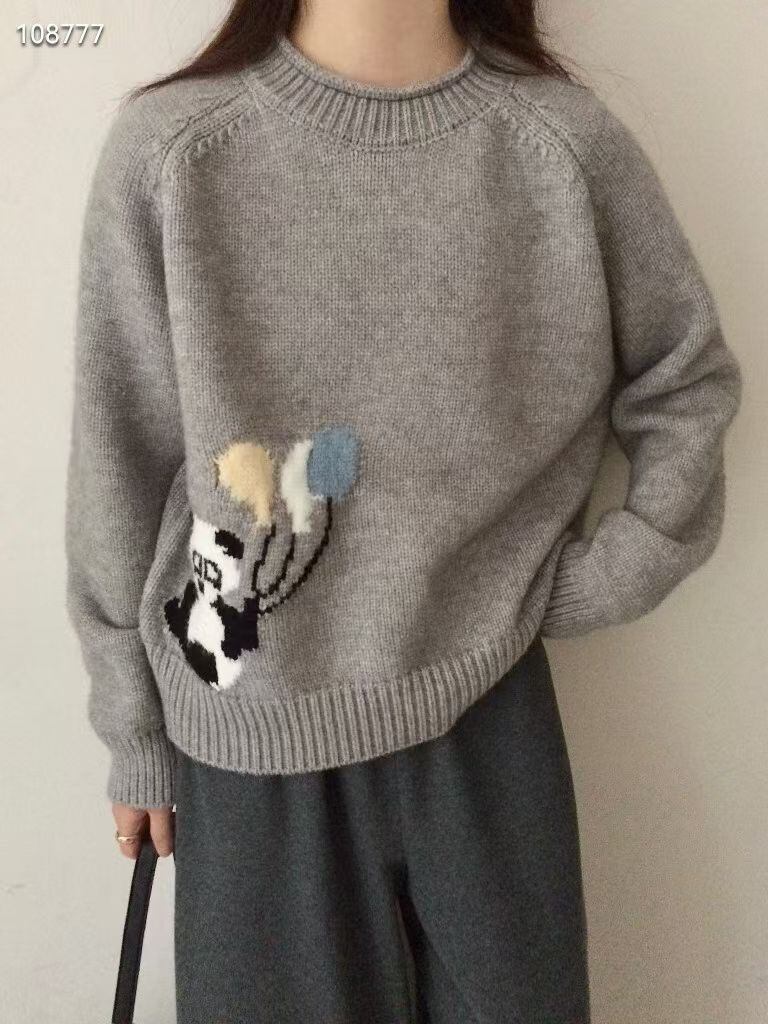 【tops】ジャカードニットセーター　M28777
