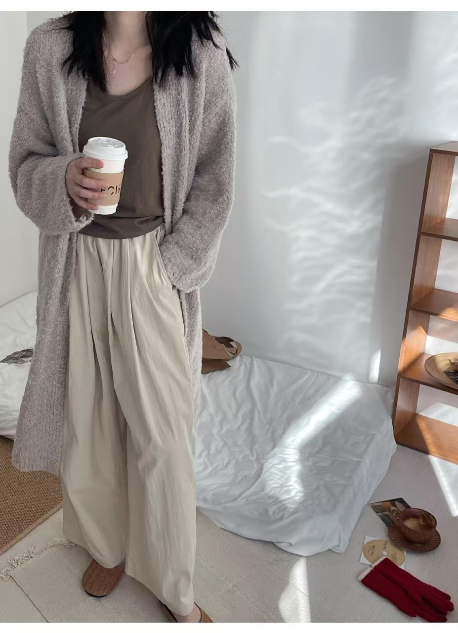 【outer】ロング丈ニットカーデ　M25674