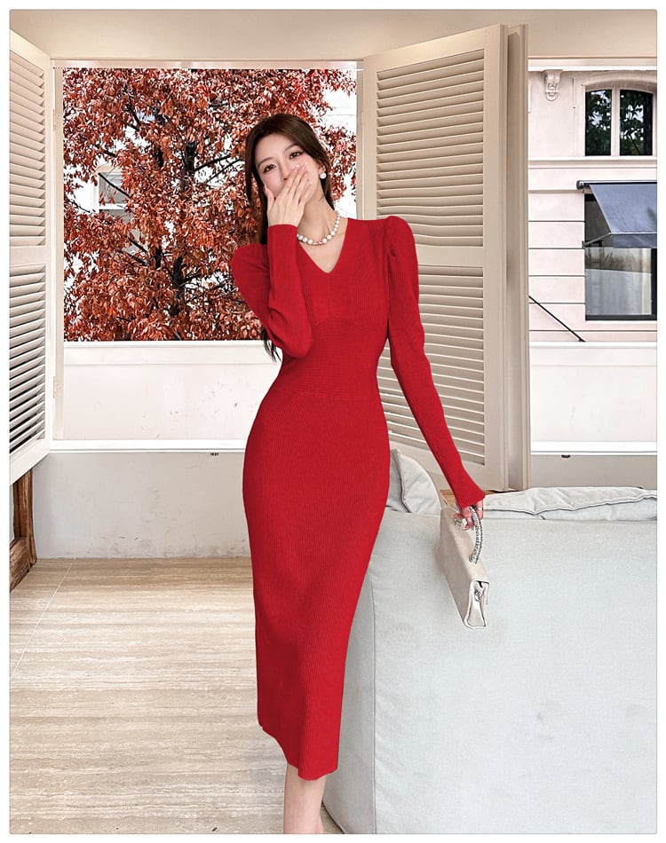 【dress】ニットワンピース　M26036