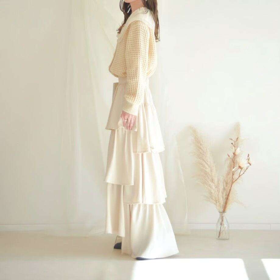 【outer】ドールカラーニットカーデ　M27079
