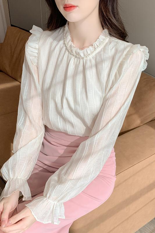 【tops】レースシャツトップス　M28878
