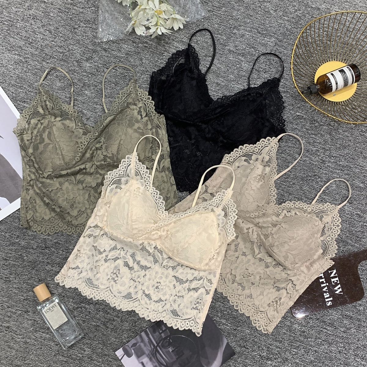 【tops】レースカップ付きキャミソール　M29716