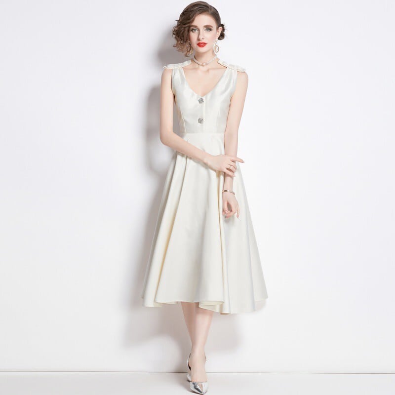 【dress】ビジューデートワンピース　M24499