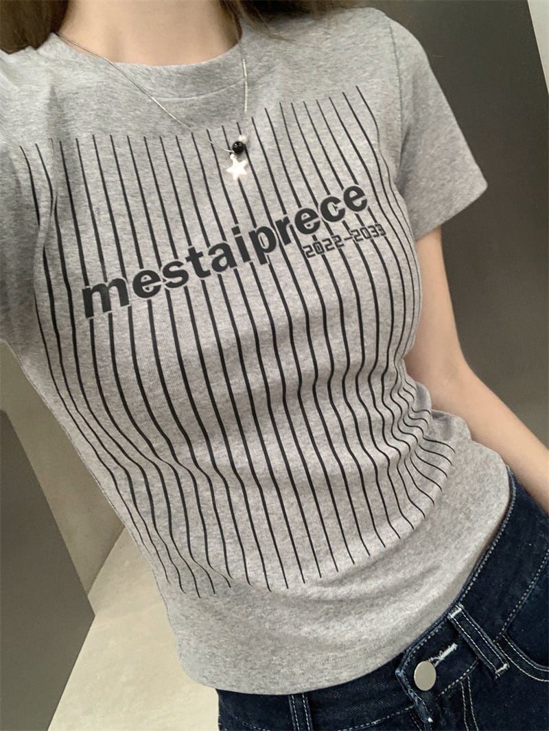 【tops】プリントTシャツ　M25102