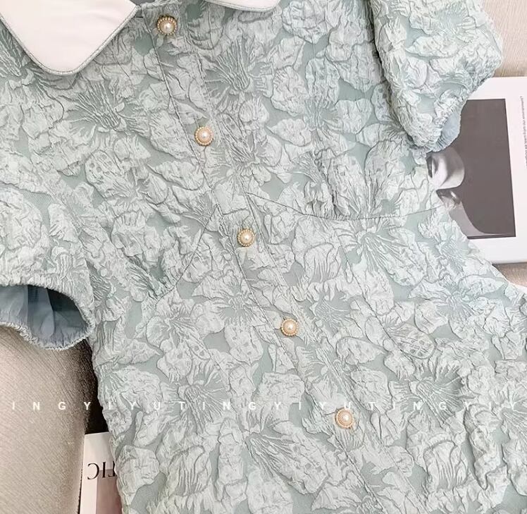 【dress】パフスリーブワンピース G20448