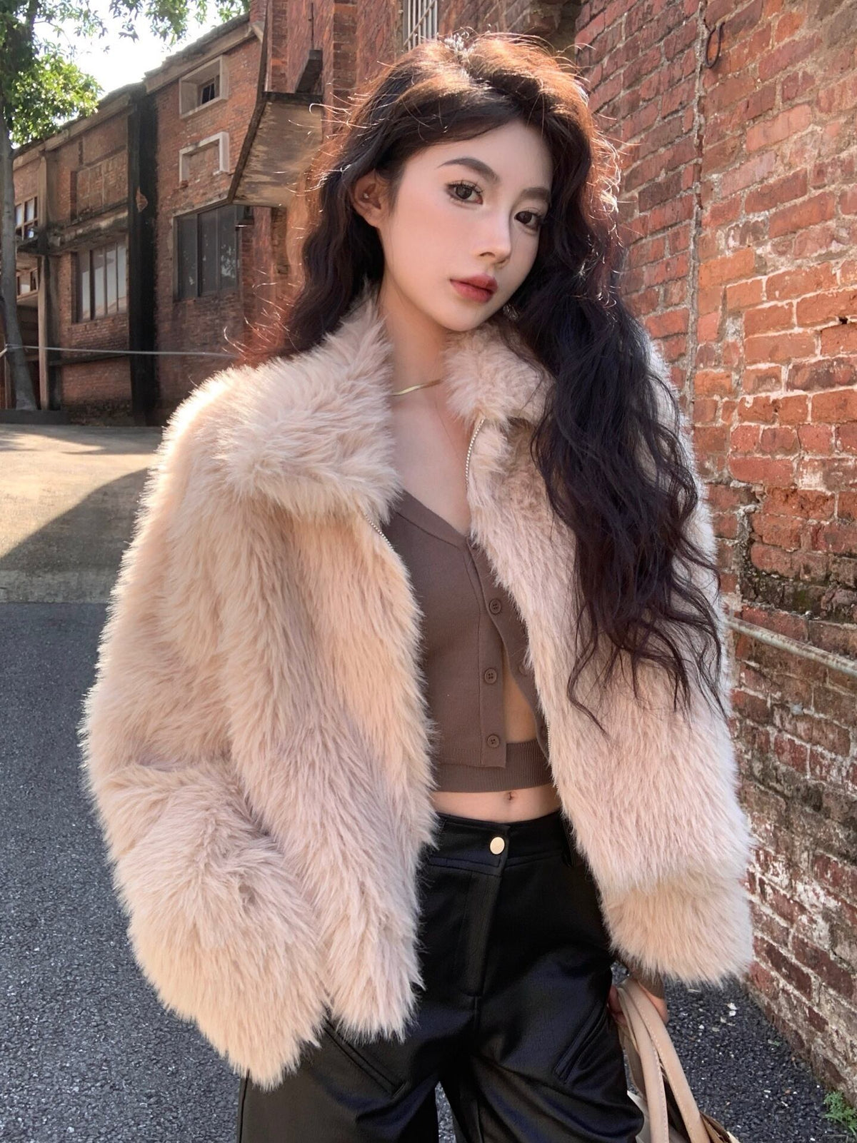 【outer】ファーショートコート　M27964
