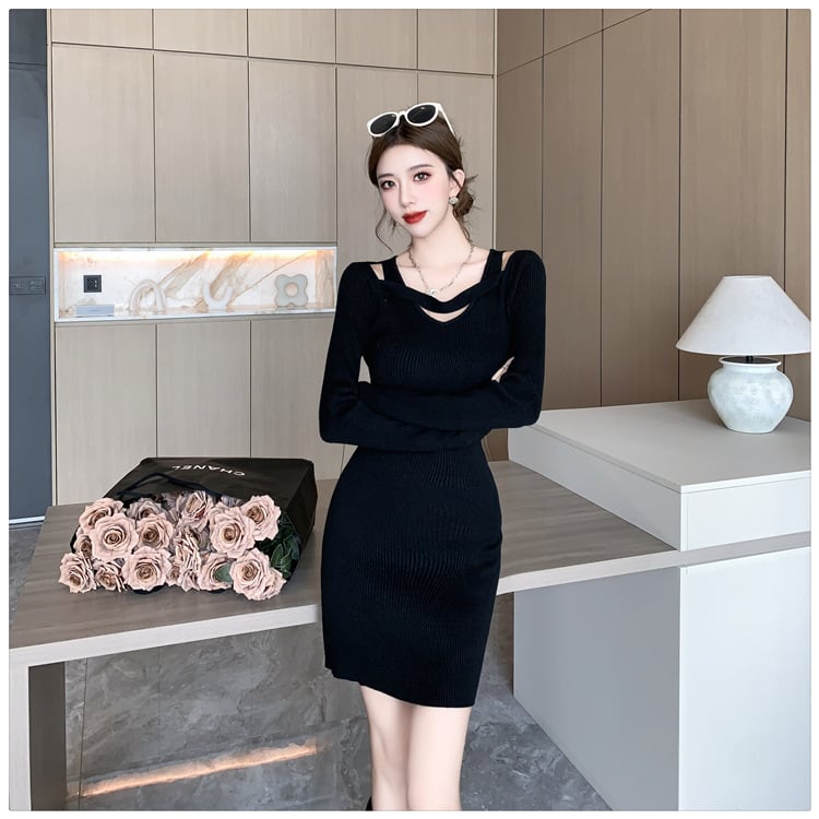 【dress】ニットワンピース　M27877