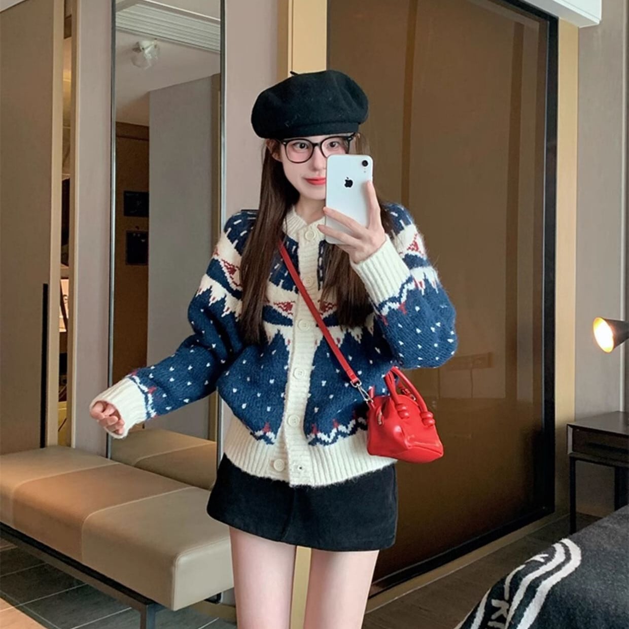 【outer】ニットカーデ　M28952