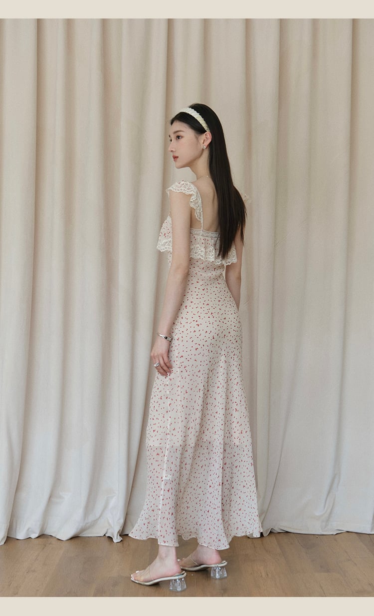 【dress】レースフリルキャミワンピース　M31661