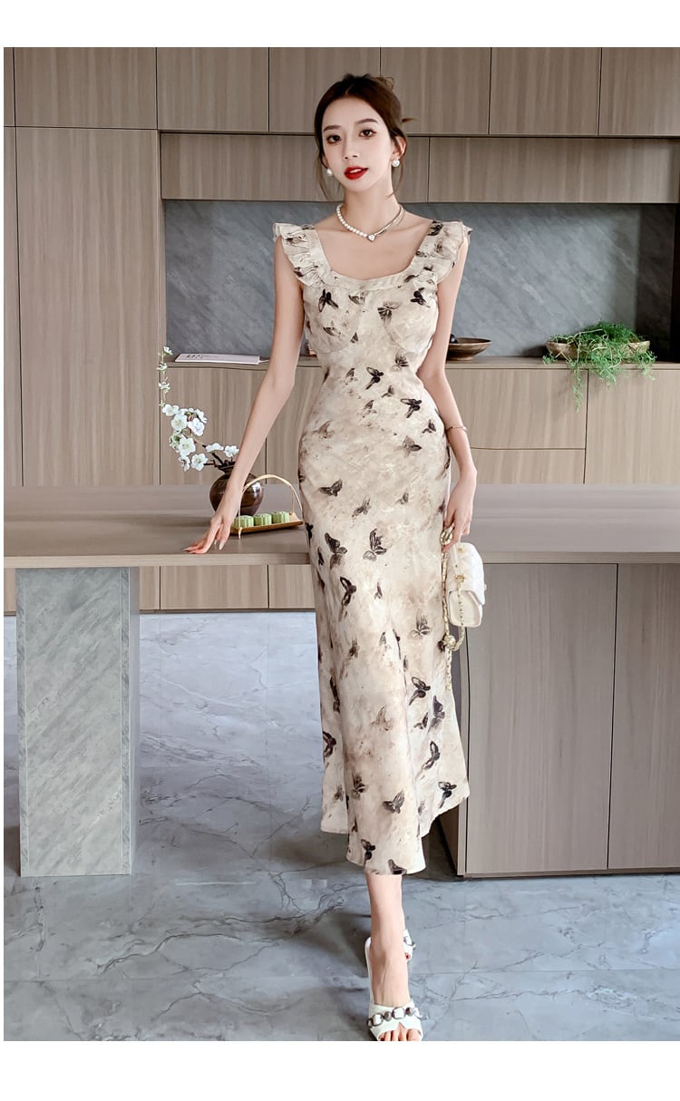 【dress】プリントキャミワンピース　M23963