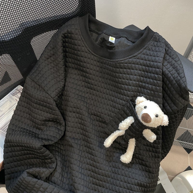 【tops】カートゥーン裏起毛厚手パーカーG18100