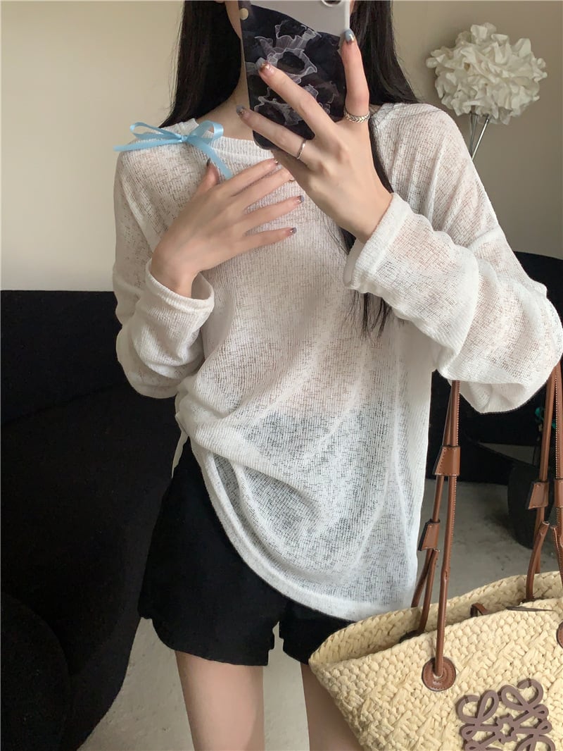 【tops】長袖Tシャツ　M25268