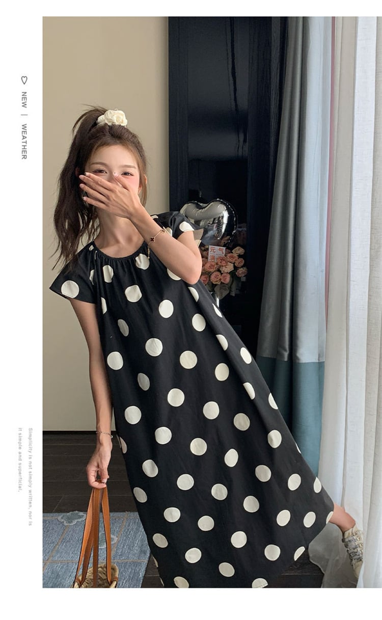 【dress】ドット柄ワンピース　M23927