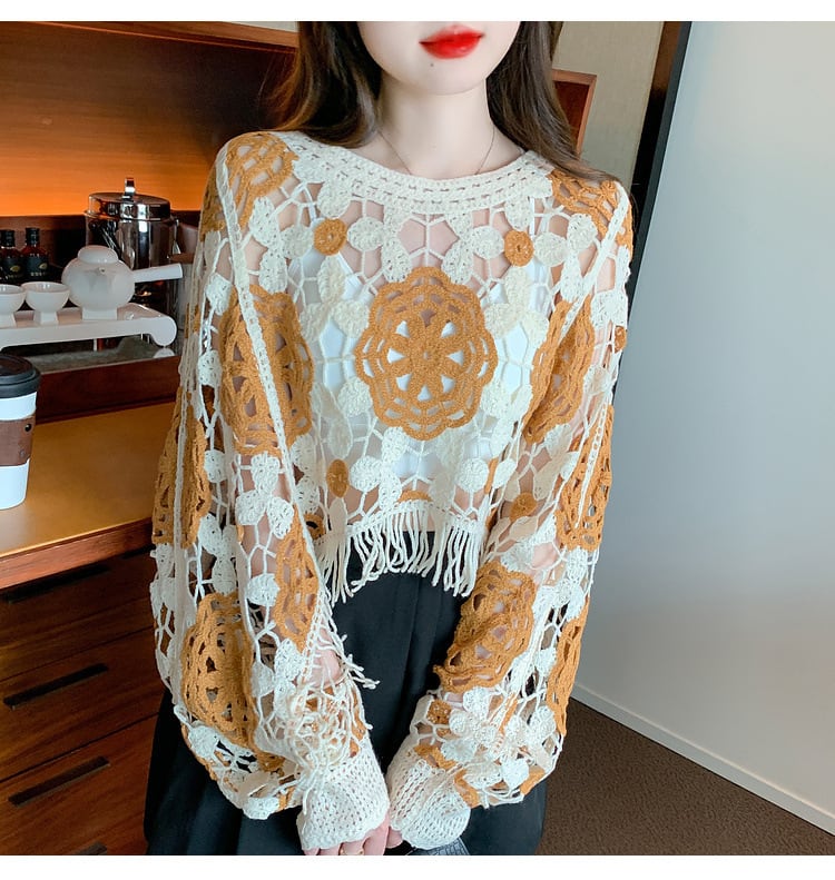 【tops】レースプルオーバー　M29359