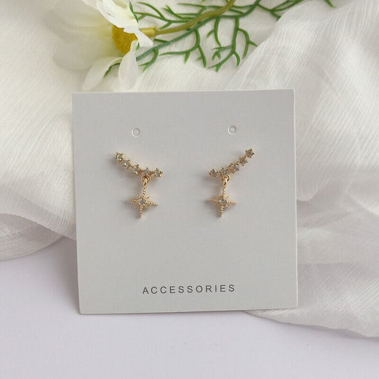 【小物】絶対欲しい ファッションシンプルレトロラインストーン星スウィートピアス