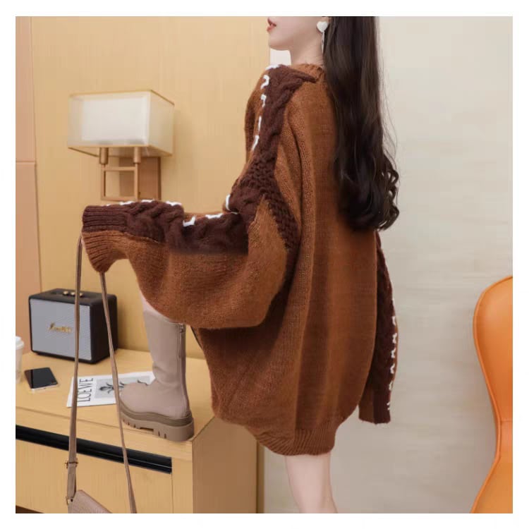 【tops】クルーネックニットセーター　M27713