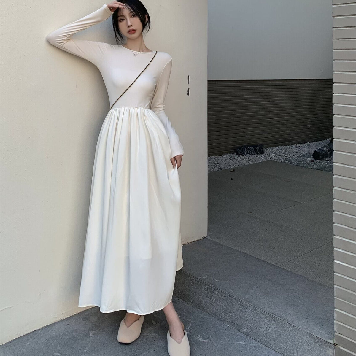 【dress】バックオーポンワンピース　M29711