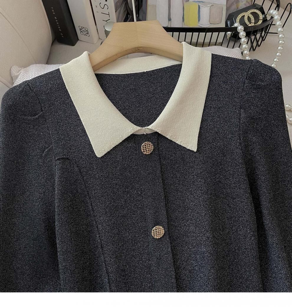 【dress】POLOネックニットワンピース　M18763