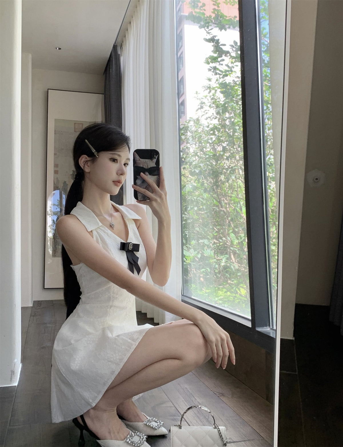 【dress】リボン付きワンピース　M24320