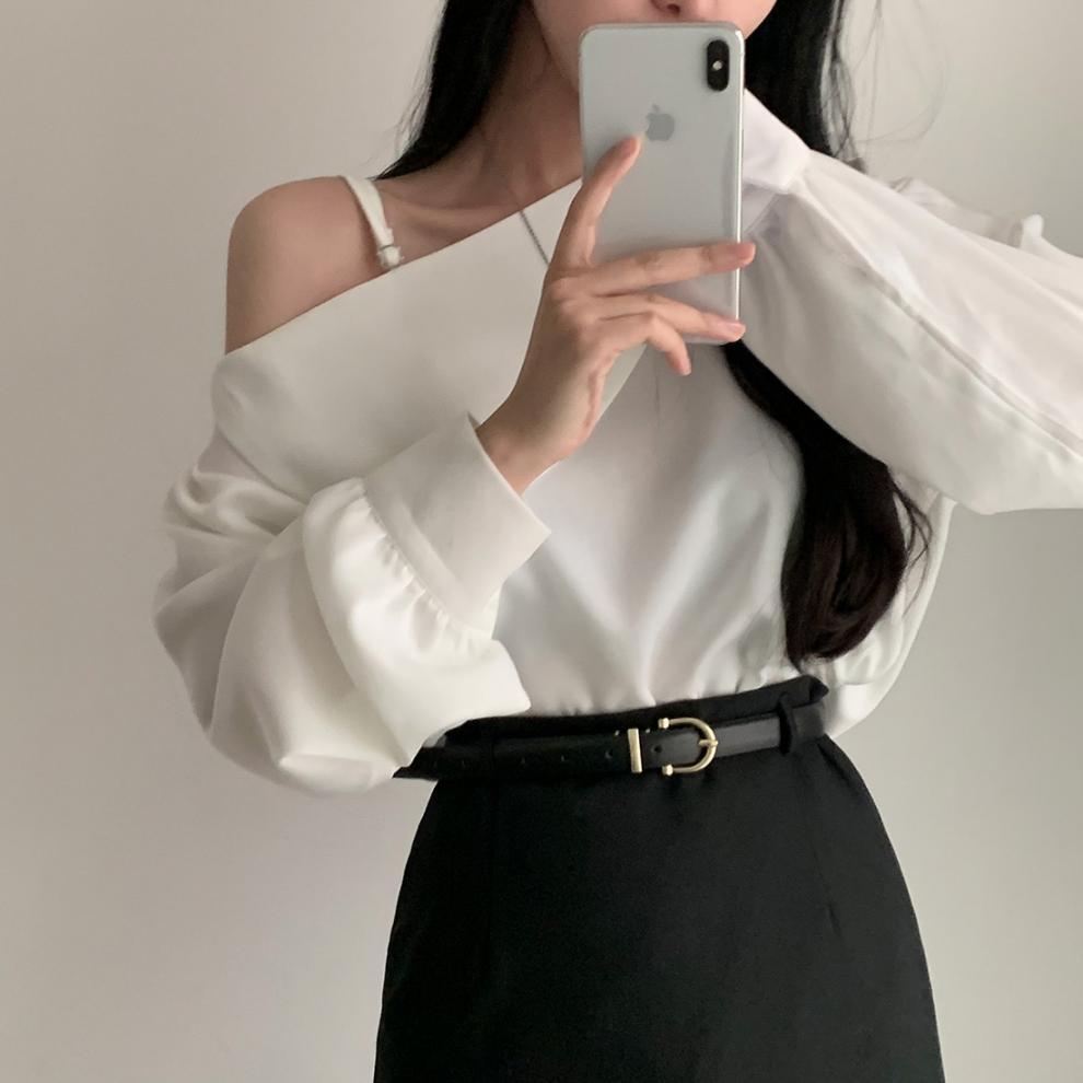 【tops】オフショルダートップス　M25763