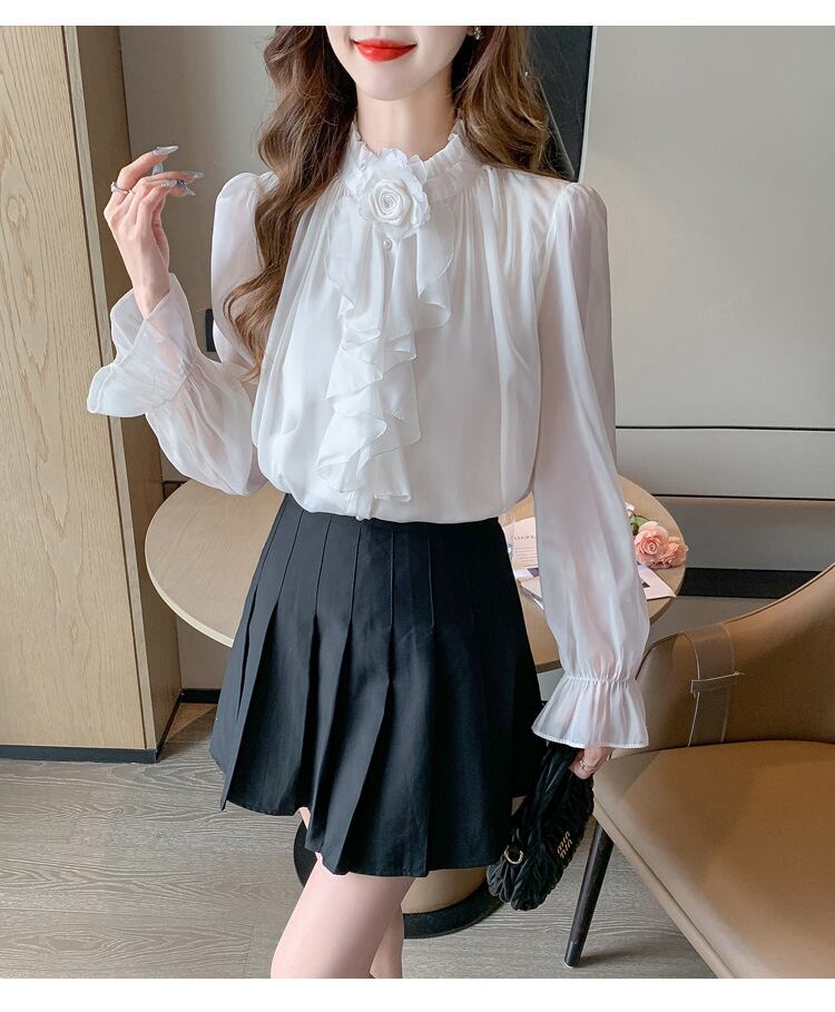 【tops】フリルブラウス　M29033