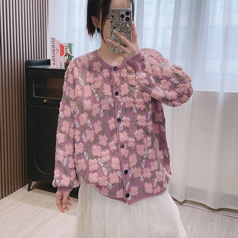 【outer】ニットカーデ　M25877