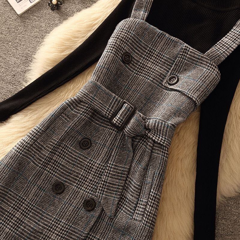 【dress】チェック柄キャミワンピース　N2258