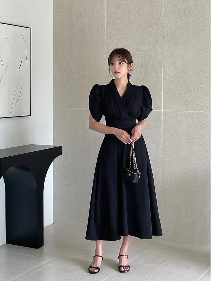 【dress】Vネックデートワンピース　M24904