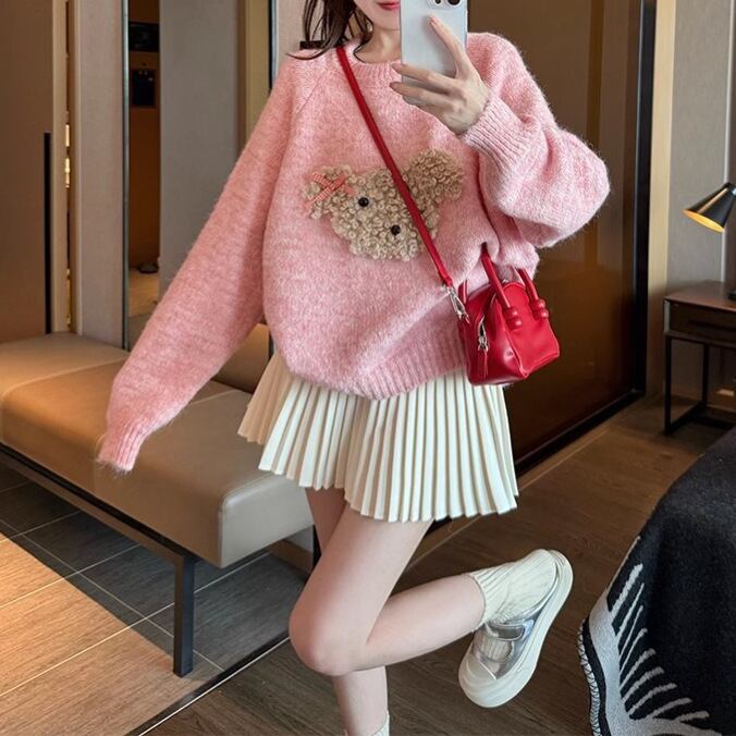 【tops】カートゥーンニットセーター　M28739