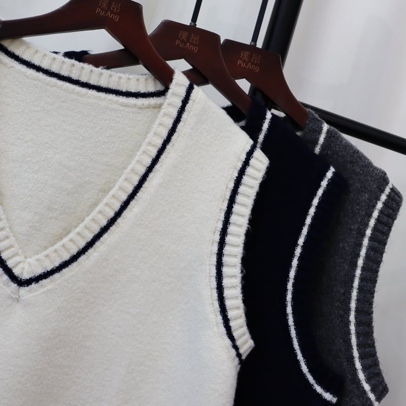 【tops】ニットベスト　M25493
