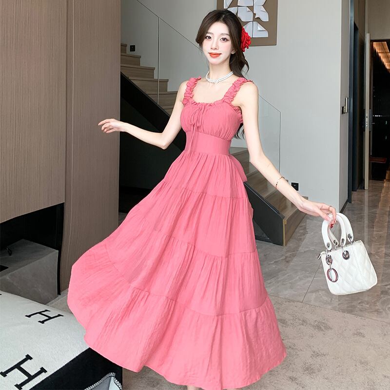 【dress】バックで綺麗キャミワンピース G20256