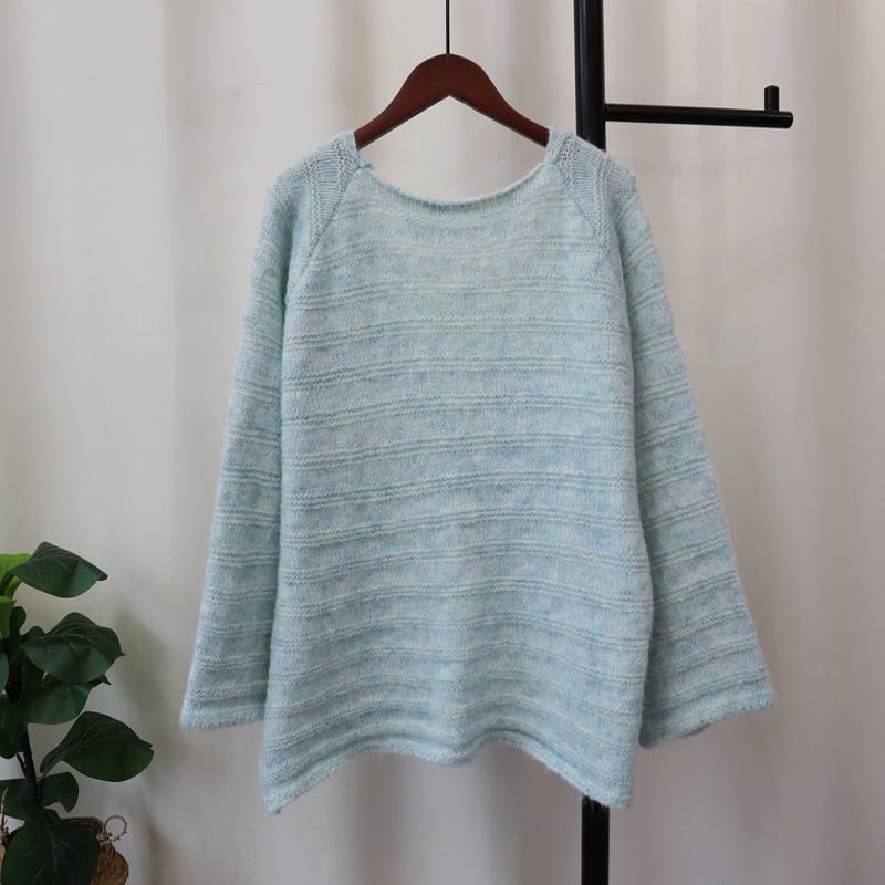 【tops】バックリボン付きニットセーター　M26077