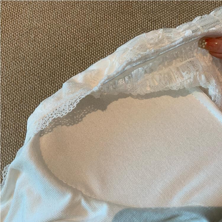 【tops】リボン付きレースキャミソール　M29528