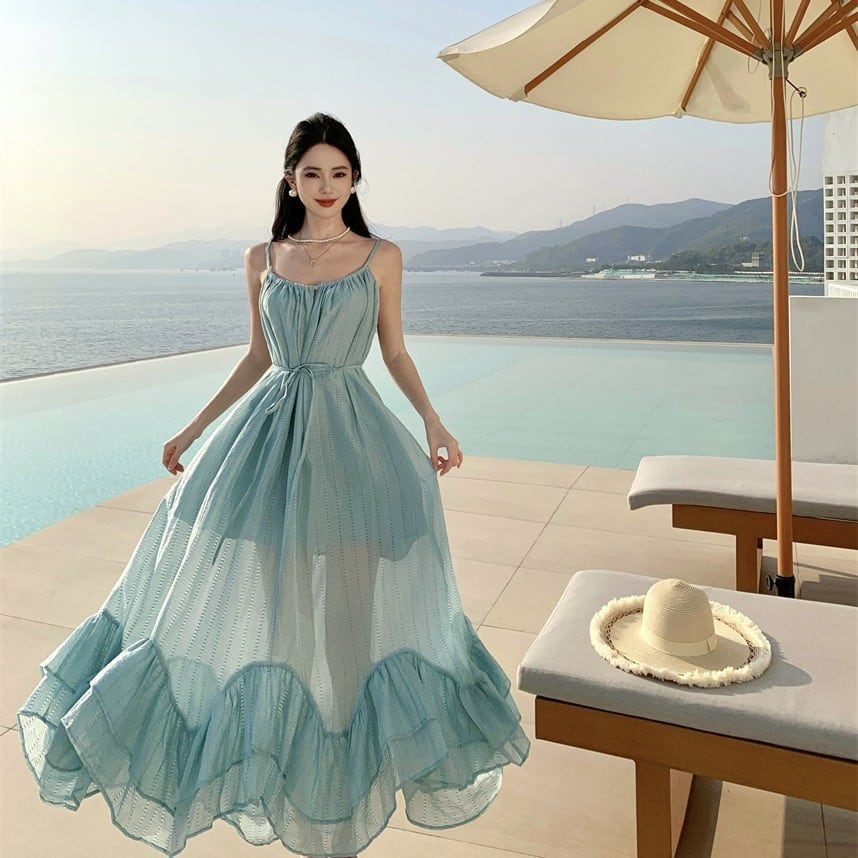 【dress】フリルキャミワンピース　M30170
