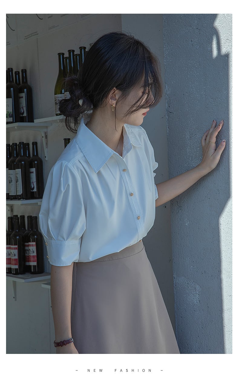 【tops】パフスリーブ ブラウスG20242